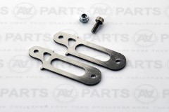 Terminale anteriore boma di randa per tubo Ø 11 - 11,1 mm - montaggio verticale con trozza con cuscinetti - carbon system slim line