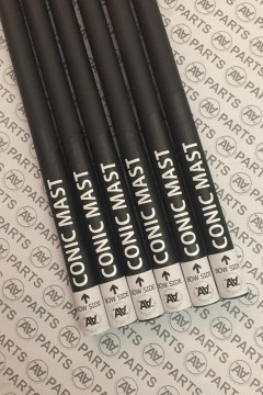 Albero Ø 14-9.5mm conico - Carbonio Ultra High Modulus