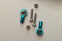 Uniball comando timone Ø 5 x M2 - Ergal 7075