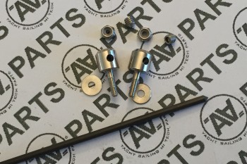 Asta in carbonio UHD per comando timone Ø 2 mm completa di accessori