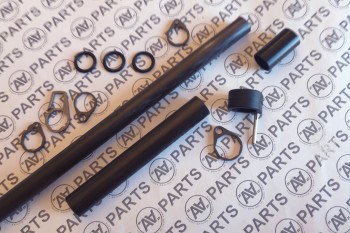 Kit completo boma di fiocco carbonio alto modulo profilo cilindrico Ø 10 mm