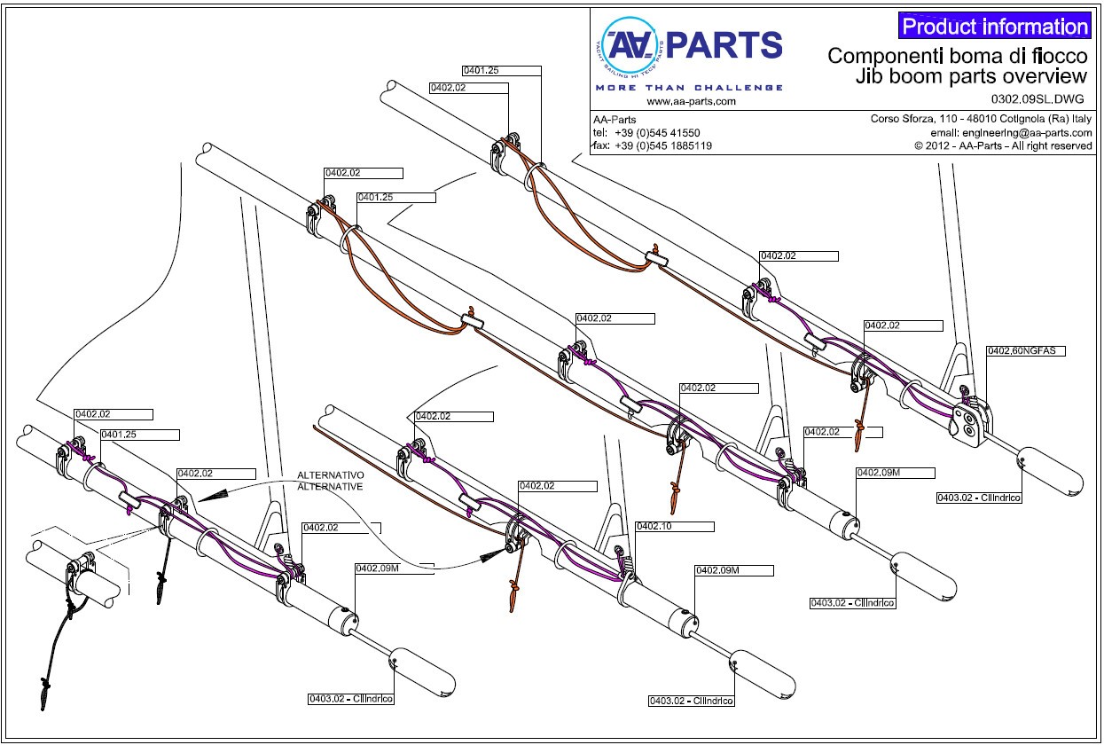 Iom Rigs Rig kit IOM completo - Masts - Deck equipment