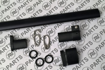 Complete drop-shaped jib boom kit - black anodized
