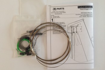 Kit completo sartiame d'albero con cavetti stirati meccanicamente e perfettamente diritti