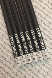 Albero Ø 14-9.5mm conico - Carbonio Ultra High Modulus