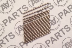 Microtubo per il fissaggio sartie all'albero in acciaio inossidabile Ø interno 0,65 mm L 25 mm