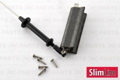 Trozza in carbonio su cuscinetti a sfere per alberi da Ø11,1 mm - Slim Line