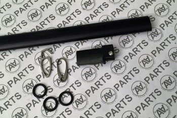 Kit completo boma di randa - profilo a goccia - anodizzato nero