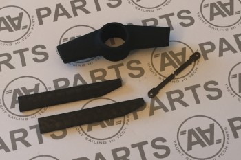 Crocette a profilo aerodinamico in carbonio con supporto centrale